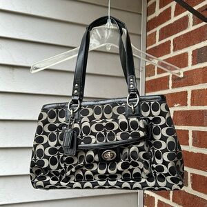 Clean vintage Coach purse black